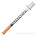 Sterile diabetic insulin syringe sizes